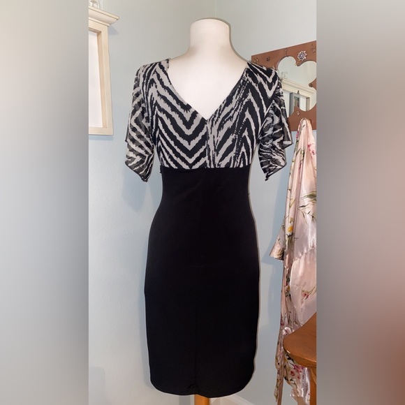 Zebra Print Cocktail Dress - Picture 2 of 4